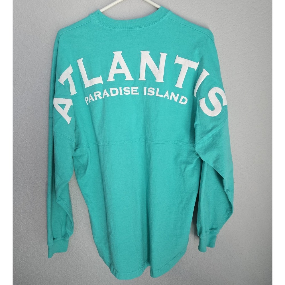 Vintage Atlantis Spirit Jersey Long Sleeve Shirt Paradise Island Mens Small USA